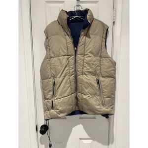 Avalon Sport Reversible Puffer Vest Tan/Blue  RN 99007